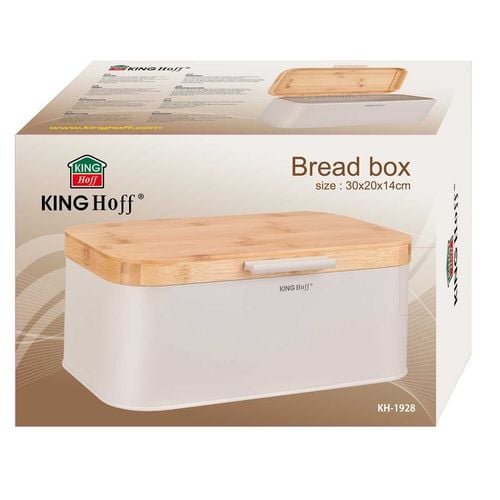 chlebak stalowy z babusową pokrywą kinghoff kh-1928 na Arena.pl