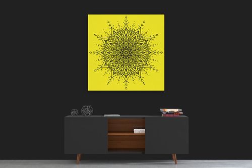 OBRAZ NA PŁÓTNIE CANVAS ABSTRAKCJA MANDALA 10 70X70 CM na Arena.pl