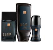 Avon Black Suede Dark Zestaw Męski Perfumy Żel Kul