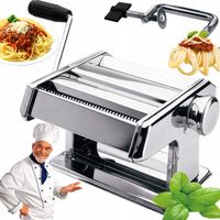 METALOWA MASZYNKA DO CIASTA MAKARONU PIEROGÓW LASAGNE STAL NIERDZEWNA 3w1