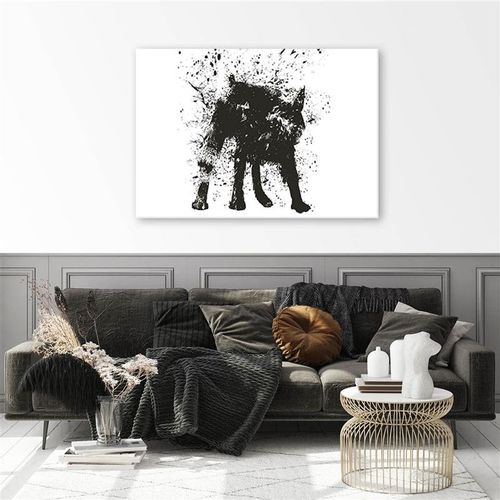 Obraz na płótnie – Canvas, Chlapiący pies abstrakcja 100x70 na Arena.pl