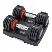 Zestaw hantli regulowanych TREXO 2 x 5,75 kg czarny 11,5 kg|