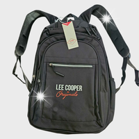 Plecak szkolny wielokomorowy Lee Cooper czarny
