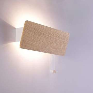 Skandynawska LAMPA ścienna OSLO 9700 Nowodvorski drewniana OPRAWA ekologiczny kinkiet prostokątny regulowany naturalne drewno zdjęcie 5