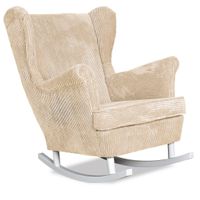 Fotel uszak Bonito bujany skandynawski  sztruks beżowy TOP