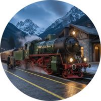 Opłatek na tort Urodziny Ciuchcia Pociąg Lokomotywa Tekst Gratis Gruby 20cm