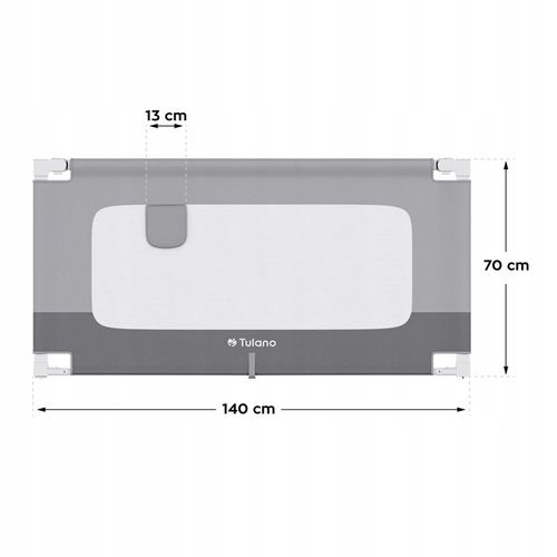 Barierka do łózka ochronna TULANO bramka zabezpieczająca składana na Arena.pl