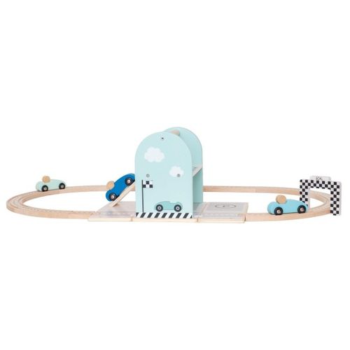 DLA DZIECI DREWNIANY TOR WYŚCIGOWY Z AUTAMI na Arena.pl