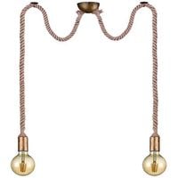 LAMPA wisząca ROPE 310100204 Trio metalowa OPRAWA marynistyczne liny patyna beżowe