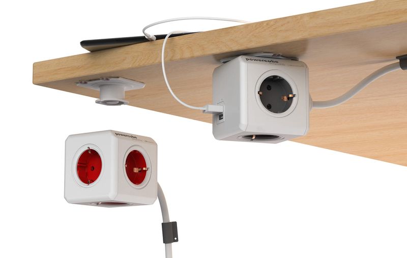 Listwa zasilająca allocacoc PowerCube Extended 1,5 m - zielony zdjęcie 3