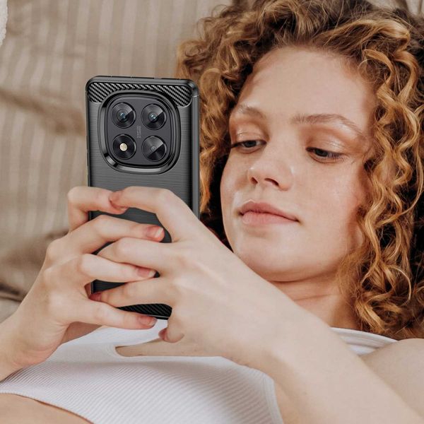 Spacecase Carbon Redmi Note 14 Pro 5G Black zdjęcie 3