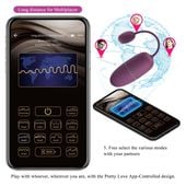Pretty Love - Nymph, 12 Vibration Functions Mobile App Long-Distance Contro