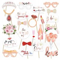 REKWIZYTY DO ZDJĘĆ FOTOBUDKI WIECZÓR PANIEŃSKI BRIDE TO BE GADŻETY ŚCIANKA