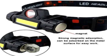 Latarka czołowa LED dwuczujnikowa czołówka z akumulatorem czołówka na Arena.pl