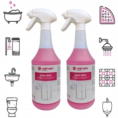 HAP WIN ŚRODEK DO SANITARIATÓW PIANKA SAN WIN 2x1L zdjęcie 1