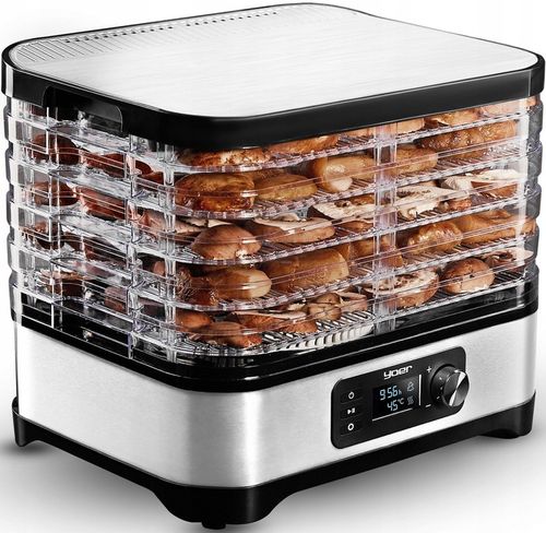 DUŻA Suszarka do Grzybów Owoców Warzyw Yoer INOX +Termoobieg 450W +Timer na Arena.pl