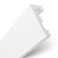 LISTWA SUFITOWA KARNISZOWA MASKOWNICA OSŁONA KARNISZA TWARDA BIAŁA dł. 2m