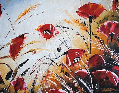 Maki na łące (50x60cm) na Arena.pl