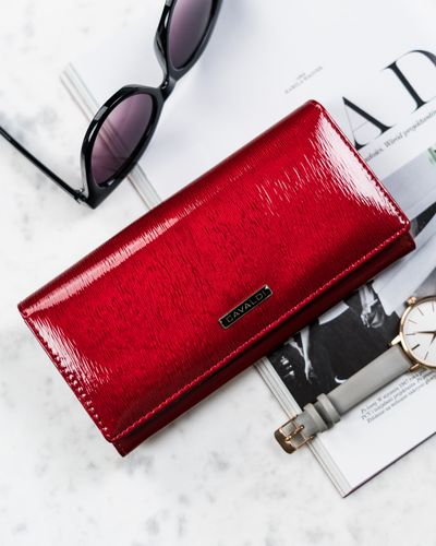 portfel damski skórzany h22-1-sh9-5966 red na Arena.pl