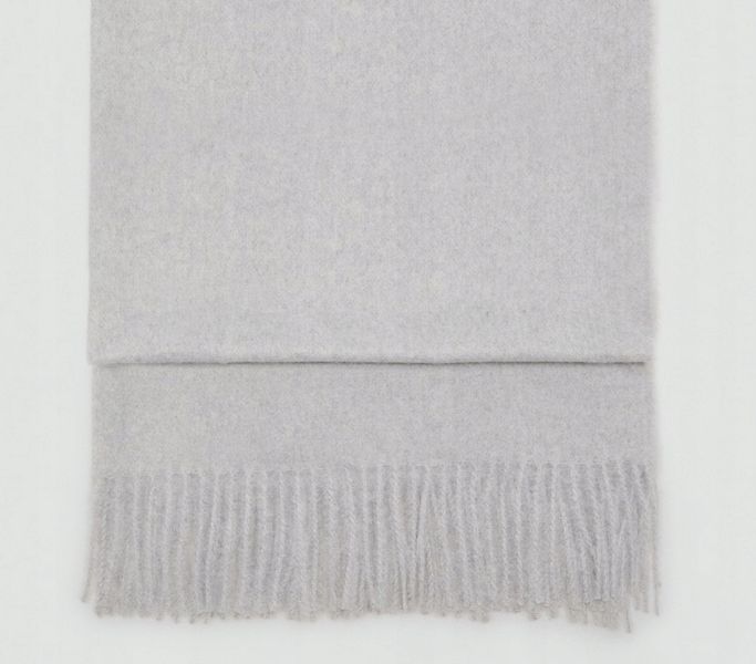 MANGO Szalik z frędzlami zdjęcie 1