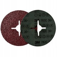 25x 3M DYSK FIBROWY 782C p36 KRĄŻEK 125x22 gr 36+CUBITRON II ORYGINAŁ FIBRA