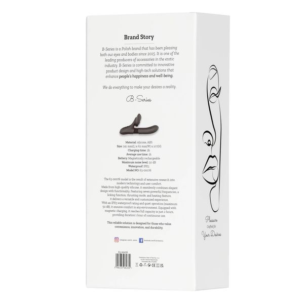 Silicone Vibrator 7 Powerful Modes - Licking,Thrusting And Heating, Black zdjęcie 3