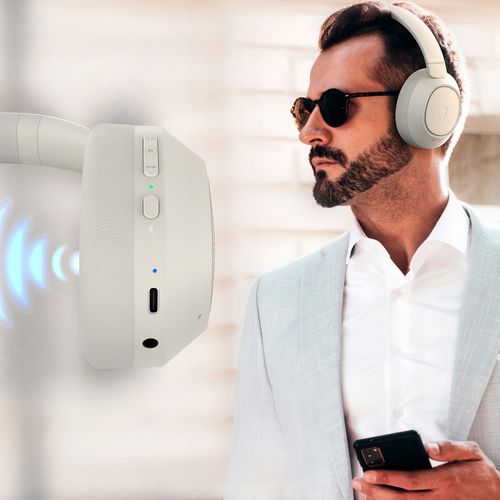 Słuchawki BEZPRZEWODOWE Bluetooth PowerLocus Universe ANC Micro Etui 60h na Arena.pl