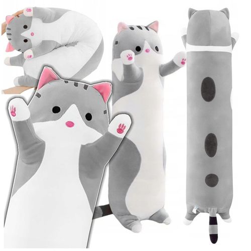 PODUSZKA 130 CMPLUSZOWY KOTEK PLUSZOWA MASKOTKA KOT PLUSZAK na Arena.pl