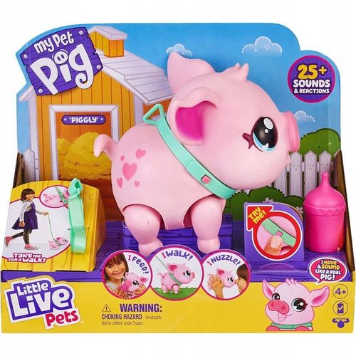 LITTLE LIVE PETS INTERAKTYWNA ŚWINKA MY PET PIG 4+ 25 DŹWIĘKÓW I REAKCJI na Arena.pl