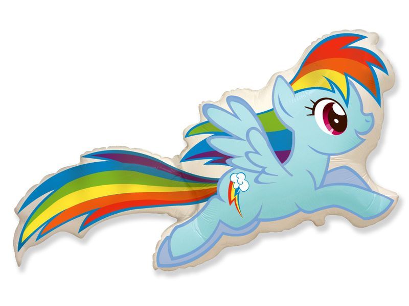 Balon foliowy "Kucyki: Rainbow Dash", 24 cale [balon na hel] zdjęcie 1