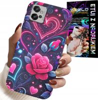 ETUI DO MOTOROLA G32 - SERCE, RÓŻA, NASTOLETNIE CASE + FOLIA