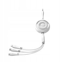 2 x Kabel Joyroom Colorful Series S-A40 zwijany 3w1 USB-A - USB-C / Lightni