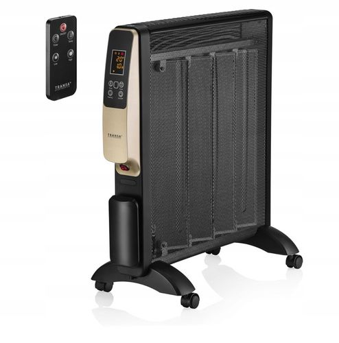 GRZEJNIK ELEKTRYCZNY NA PODCZERWIEŃ TERMOSTAT TIMER PILOT Czarny 2000W na Arena.pl