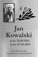 TABLICZKA NAGROBNA NAGROBKOWA ze zdjęciem ALUMINIOWA DIBOND UV 30x20