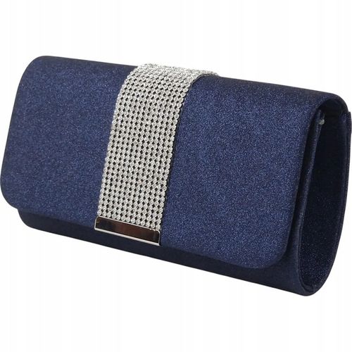 Torebka kopertówka wizytowa wieczorowa granatowa na Arena.pl