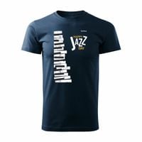 Koszulka Polish Jazz z pianinem męska granatowa REGULAR M