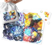 PUZZLE - NARUTO WZORY Z BAJEK I GIER PREZENT DLA DZIECI 192el +WORECZEK