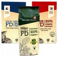 Yerba Mate FD elaborada 3x 500g 1,5kg MIX La Mejor Potente Fede Rico