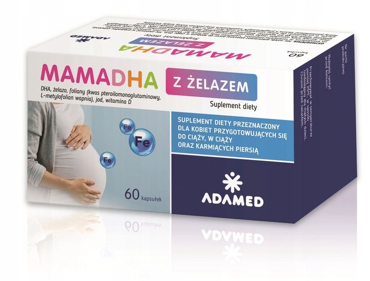 MamaDHA Z Żelazem 60 kapsułek zdjęcie 1