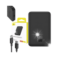Mini powerbank 5000mAh 20W + kabel USB-C 20V / 3A czarny