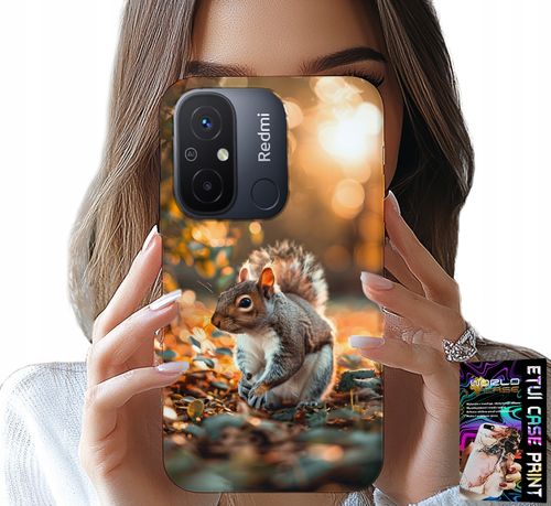 ETUI DO XIAOMI REDMI 12C - SŁODKA WIEWIÓRKA, CASE Z WŁASNYM MOTYWEM na Arena.pl