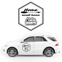 NAKLEJKA NA SAMOCHÓD wodoodporna Home sweet home napis KAMPER camper 35 cm