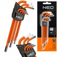 NEO KLUCZE SZEŚCIOKĄTNE IMBUSOWE 1.5-6 MM ZESTAW IMBUSY ZESTAW 7 SZT