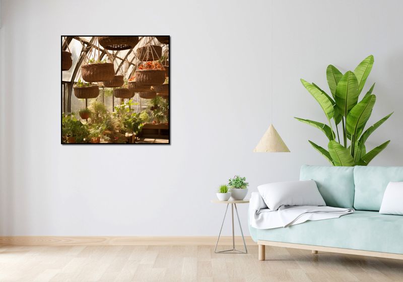 Plakat 90x90cm Zawieszone Ogrody zdjęcie 4