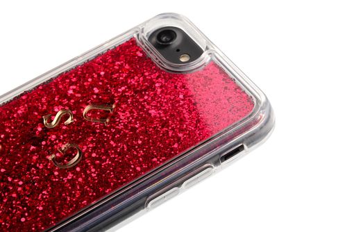GUESS LIQUID GLITTER iPhone 6 / 6S / 7 / 8 4,7 - RASPBERRY na Arena.pl