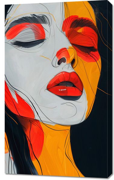 Obraz 60x100cm Rozlane Zamyślenie zdjęcie 1