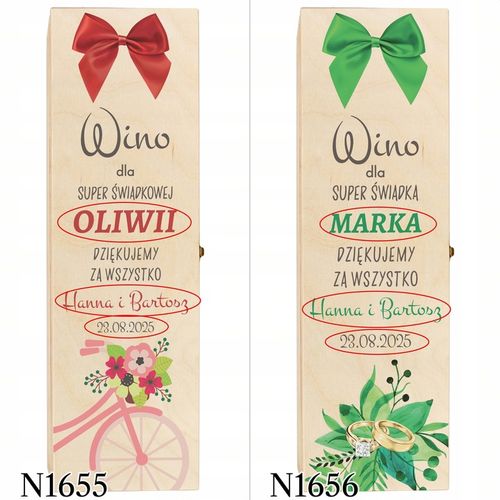 SKRZYNKI WINO PODZIĘKOWANIA DLA ŚWIADKA ŚWIADKOWEJ na Arena.pl