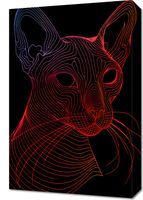 Obraz 40x60cm Cyfrowa Kocica