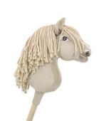 Hobby Horse Średni koń na kiju Premium kremowy cremello A4