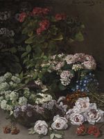 Plakat 60x80cm Spring Flowers, Monet Vintage do Salonu